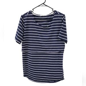 Bearsland navy blue and white striped nursing top (4 for $20 closet bundle)